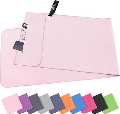 Imagen del producto de Toalla de microfibra, ligera, absorbente, de 120 x 50 cm, ideal para deportes y sauna