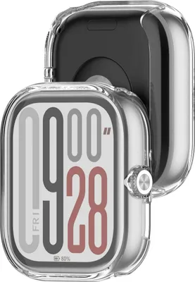 Produktbild von Bizon Case Watch Felipe Hülle mit Displayschutzfolie für Xiaomi Redmi Watch 5, Transparent