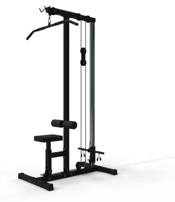 Obrázek produktu pro Fitness zařízení, posilovací stanice, horní kladka, rozměry 141 x 62,2 x 205,5 cm, ocelová konstrukce, určené pro posilování horní části těla