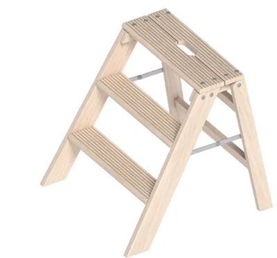 Produktbild von Layher Klappbarer Holzstufentritt 1055 - Länge: 0,78 m