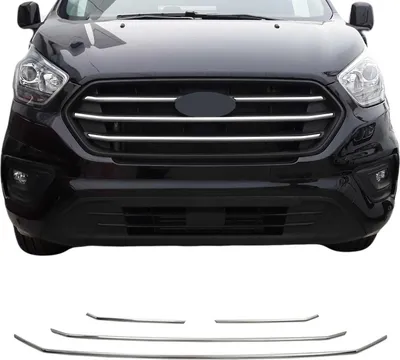 Obrázek produktu pro Lišty mřížky chladiče pro Ford Transit Tourneo Custom 2018-2024 chrom 4x