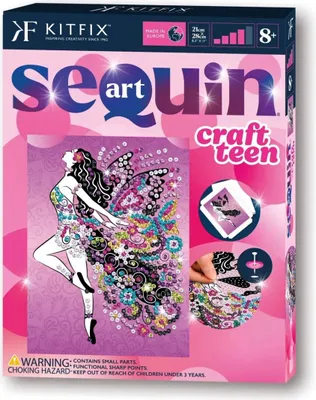 Produktbild von Glitzerndes Set Pailletten-Kunst Fee Kitfix - Bastelset für Teenager ab 8 Jahren