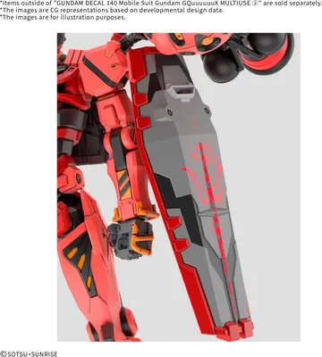 Obrázek produktu pro Gundam - Kalkomania 140 Gundam Gquuuuuux 2 - Zestaw Modelarski