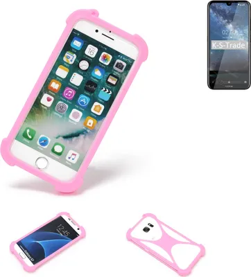 Produktbild von K-S-Trade Handy Hülle kompatibel mit Nokia 2.2 Schutz Hülle Bumper Silikon Schutz Hülle Cover Case Silikoncase Silikonbumper TPU Softcase