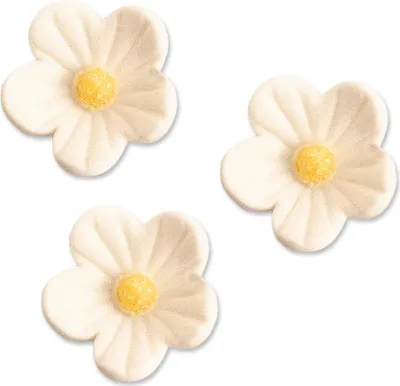 Produktbild von 96 Feinzuckerblumen, klein, weiss