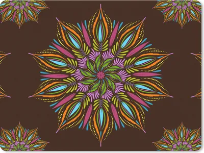 Produktbild von MuchoWow® Mauspad Mousepad Mandala - Gestaltung - Bohème 23x19 cm - Mousepads - Maus Mat - Pad - Mausunterlage - Schreibtischunterlage - Mauspad