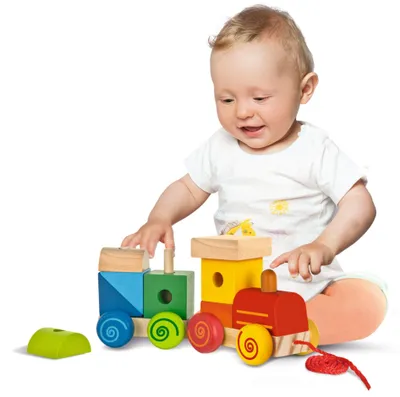 Produktbild von Eichhorn Train, 1 Jahr(e), Holz, Mehrfarbig