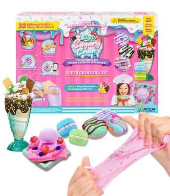 Produktbild von Sugary Crush Slime und Knete Kreativ-Set Backspiel zum selber Mischen Formen und Dekorieren kreatives Gestalten für Kinder Super Creator's Set