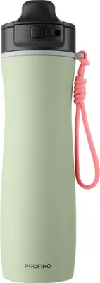 Produktbild von PROFINO Sport-Flasche Active, 600 ml, Edelstahl, grün