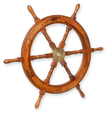 Produktbild von Deko Steuerrad Schiff Maritim Replikat Retro Design Dekoration