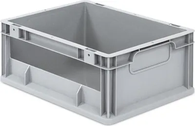 Produktbild von Eurobox NextGen Insight | HxBxT 17x30x40cm | 16 Liter | Seite offen | Eurobehälter, Transportbox, Transportbehälter, Stapelbehälter