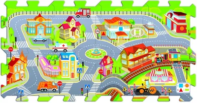 Produktbild von Stadt - Schaumstoff Puzzle 60696