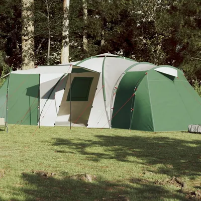 Produktbild von Design Campingzelt 12 Personen Grün 840x720x200 cm 185T Taft, Campingzelte 2024 Neu