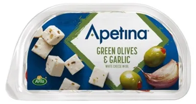 Zdjęcie produktu dla Apetina Snack z Zielonymi Oliwkami i Czosnkiem 100g