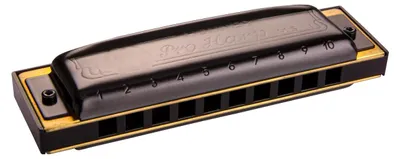 Produktbild von HOHNER Mundharmonika, Pro Harp MS, A – schwarz