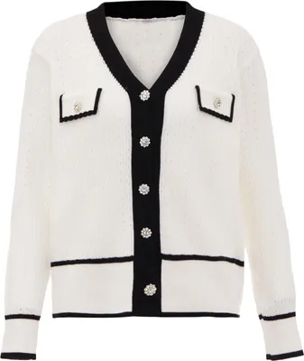 Immagine prodotto di Cardigan da donna NALLY - bianco nero, XS/S
