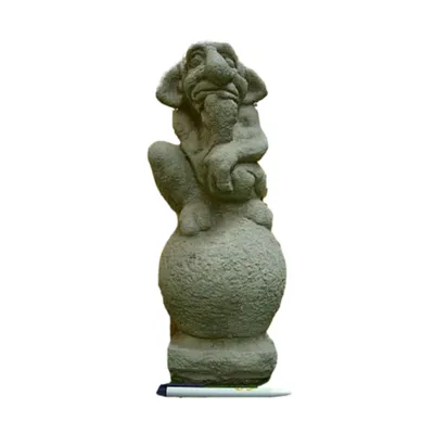 Produktbild von Schöner Troll Figur zur Gartengestaltung aus Steinguss Neu Frostfest Gartenfigur Witterungsbeständig für den Garten oder den Vorgarten SU-857