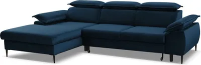 Produktbild von FurMeb24 - Ecksofa PARIS - LINKE SEITE , Sofa mit Bettk€sten und Schlaffunktion - MAGIC VELVET 2204