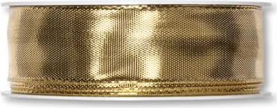 Halbach Ruban Cadeau De Noël Étoiles Dorées - 15mm X 18m, Polyester Miel