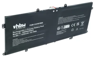 Produktbild von vhbw Akku kompatibel mit Asus ZenBook 13 UX325JA-EG054T, UX325JA-EG035R, UX325JA-EG010T, UX325JA-EG009T Notebook (4250 mAh, 15,48 V, Li-Polymer)