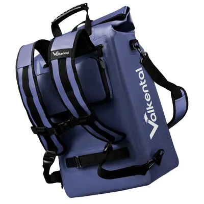 Produktbild von Valkental® ValkOne 3in1 Fahrradtasche, Wasserdicht & Reflektierend - 23L - blau