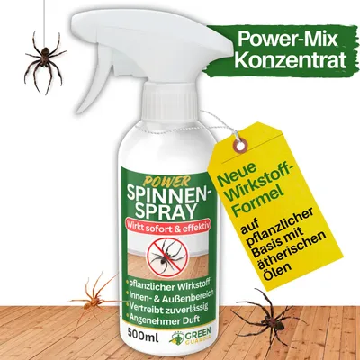 Produktbild von Spinnen Abwehrspray Power-Konzentrat 500 ml – Mittel gegen Spinnen im Haus & Garten – Spinnenspray, Spinnenabwehr, Anti Spinnenspray Langzeitwirkung