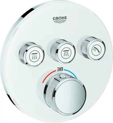Produktbild von GROHE 29904LS0, Badewanne & Dusche, Drehventile, Metall, Weiß