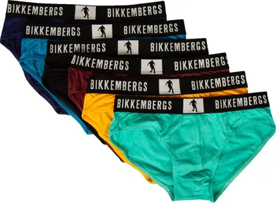 Immagine prodotto di Slip uomo BIKKEMBERGS confezione 6 capi mutande elastico a vista cotone elasticizzato underwear articolo:BKK42USP17SX, XXL - EU XXL - US XL - FR 6, Cotone 95%,Spandex 5%