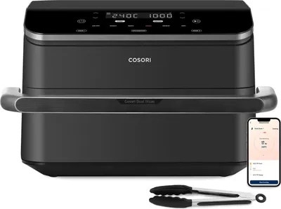 Fettfreie Friteuse 10L Cosori Dual Luftfriteuse 2800W, Doppelter Korb
