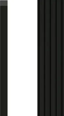 Produktbild von VOX Wandpaneel U-TRIM Linerio S/M-Line - Akustikpaneel - Innendekoration - Schwarz 265x2,5x1,2 cm 1 Stück