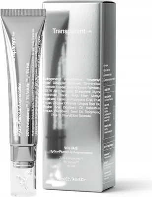 Zdjęcie produktu dla Transparent Lab - Volume Hydrating Lip-Plumping Treatment, 15 ml - Serum do ust nadające objetości