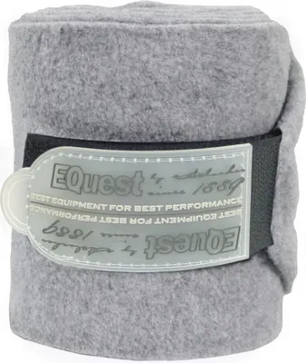 Produktbild von EQuest Alpha Fleece Bandage für Pferde, 4er Set - Grau Melange