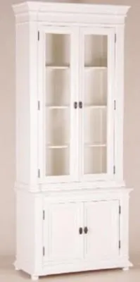 Produktbild von Casa Padrino Shabby Chic Landhaus Stil Buffetschrank in Weiss Antik-Look 100 x 45 x 245 cm
