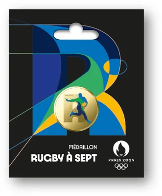 Immagine prodotto di MONNAIE DI PARIGI. Medaglia delle Olimpiadi del 2024. Rugby a sette olimpico