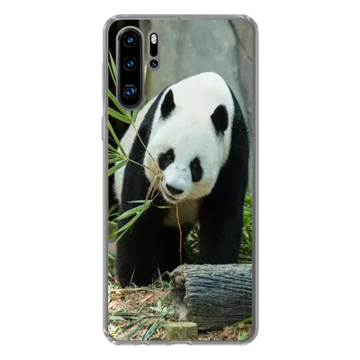 Produktbild von MuchoWow® Handyhülle Schutzhülle Hülle für Huawei P30 Pro Panda - Baumstamm - Höhle Silikon Softcase Handy Hülle - Schutzdeckel