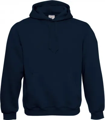 Image de B&C - Sweat à capuche, fermeture éclair de haut en bas pour homme RW7936 (2XL) (Bleu marine)