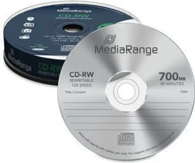 Immagine prodotto di MediaRange CD-RW 700MB 10pcs fuso 12x