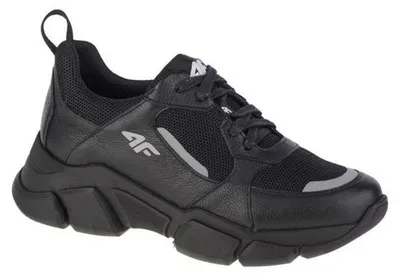 Produktbild von 4F - Damen Sneaker, Vollnarbenleder PP5496 (38 EU) (Schwarz)