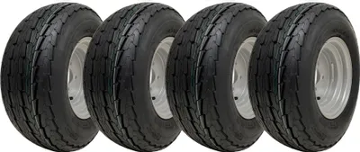 Produktbild von 20,5 x 8,0-10 Anhängerräder, 100 mm Lochkreis, Wanda P815, straßenzugelassen, 412 kg Tragkraft (4er-Set)