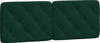 Produktbild von vidaXL Kopfteil-Kissen Dunkelgrün 120 cm Samt