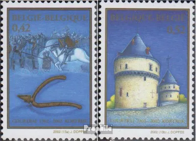 Produktbild von Briefmarken Belgien 2002 Mi 3137-3138 (kompl.Ausg.) postfrisch Schlacht