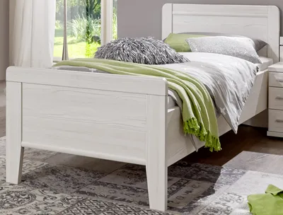 Produktbild von bv-vertrieb.de Seniorenbett 100x200cm, weiß, MDF-Natur, Liegefläche 4-fach verstellbar, für elektrischen Lattenrost geeignet, Made in Germany, leichter Aufbau, Art.Nr. 3132