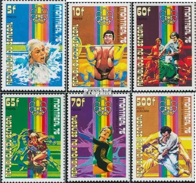 Produktbild von Briefmarken Senegal 1976 Mi 606-611 (kompl.Ausg.) gestempelt Olympische Sommerspiele