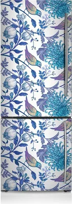 Produktbild von Kühlschrankmagne Kühlschrank Aufkleber Magnetfolie Dekoration 60x190 cm - Frühlingsvögel.