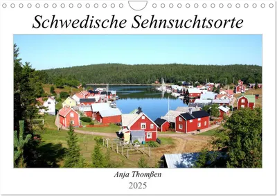 Produktbild von Schwedische Sehnsuchtsorte (Wandkalender 2025 DIN A4 quer), CALVENDO Monatskalender