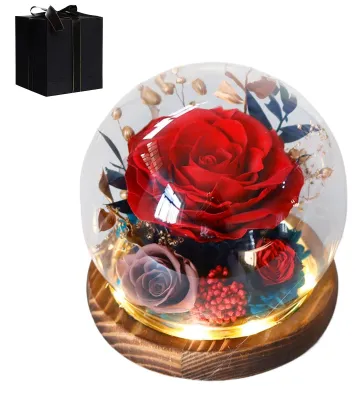 Immagine prodotto di Rose dipinte in una sfera di vetro per la decorazione