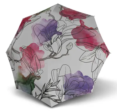 Image de Knirps parapluie de poche parapluie T.200 Medium Duomatic Iris Pink blanc