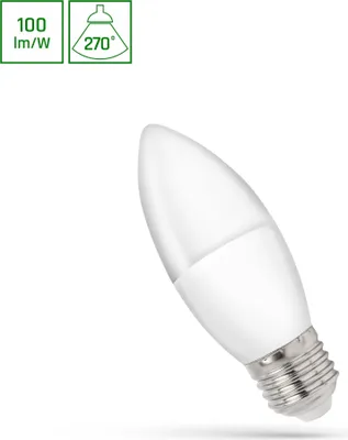 Produktbild von Spectrum LED E27 C37 Kerzenform 1W 230V 90lm 270° Kaltweiß 6000K