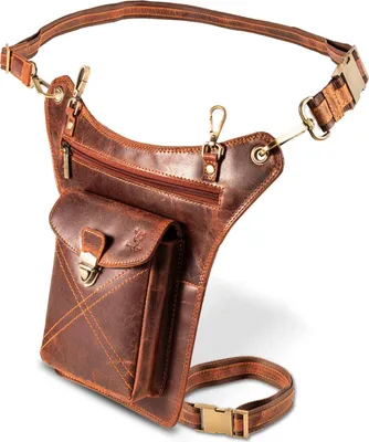 Produktbild von MATADOR Leder Hüfttasche Schultertasche Umhängetasche Braun