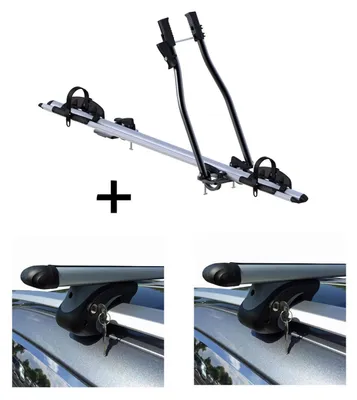 Produktbild von Fahrradträger SAGITTAR + Relingträger VDP L120 kompatibel mit für VW Caddy ab 2008